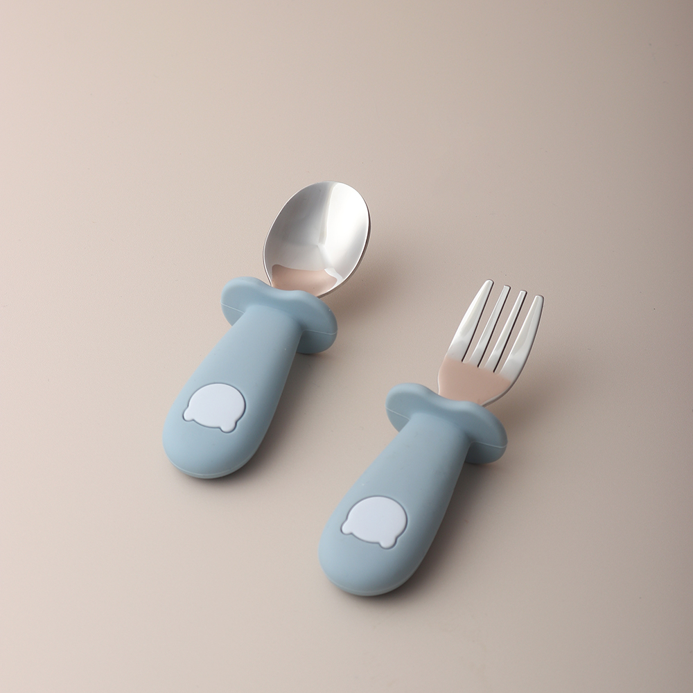 Baby Food Lunch - Baby Panda Shape Silicone Spoon and