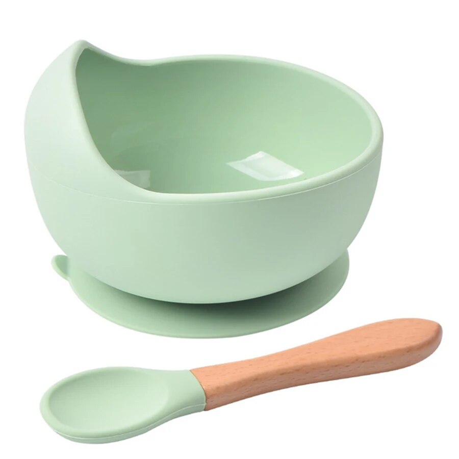Baby Food Bowl - High Quality Spill-Proof Silicone Feeding Bowl