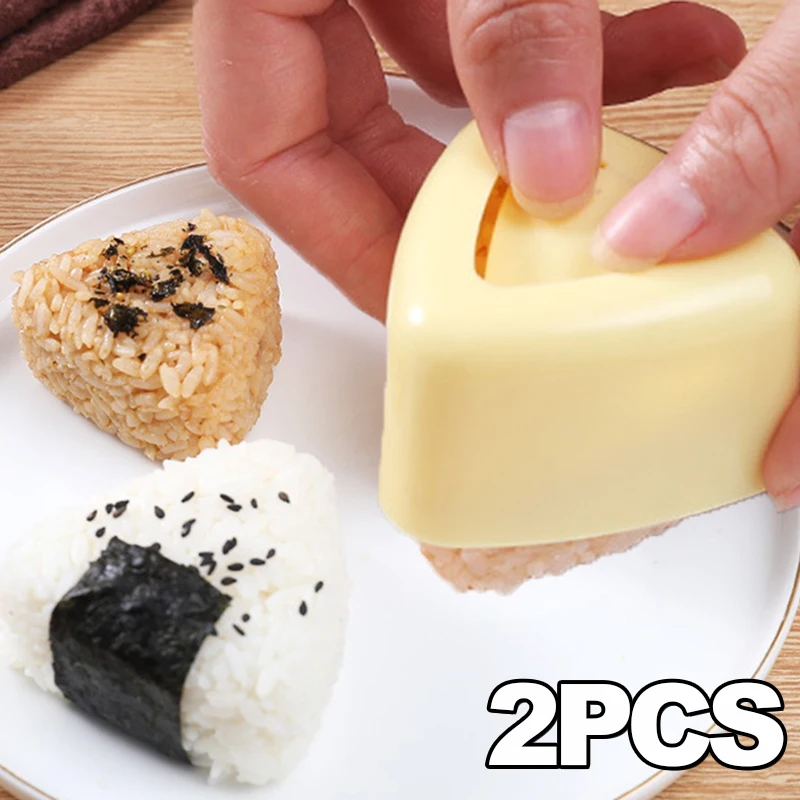 Baby Food Japanese - 1/2Pcs Triangular Plastic Sushi Mold Onigiri