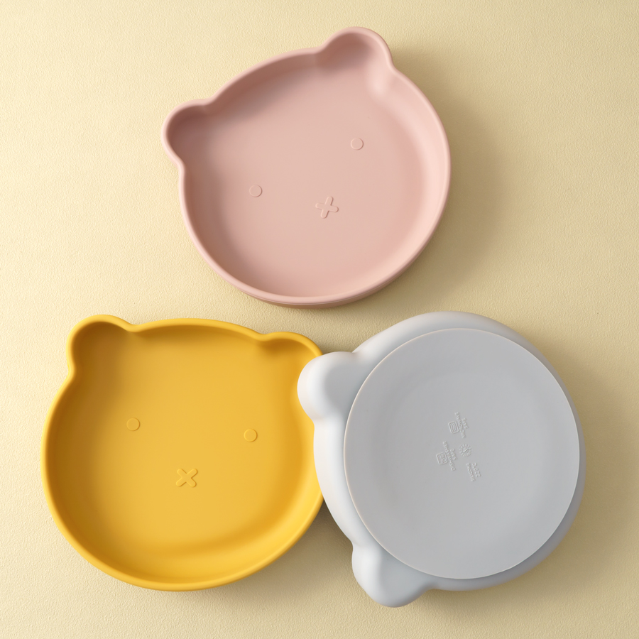 Baby Food Bowl - 1PC Silicone Baby Dishes Suction Dining