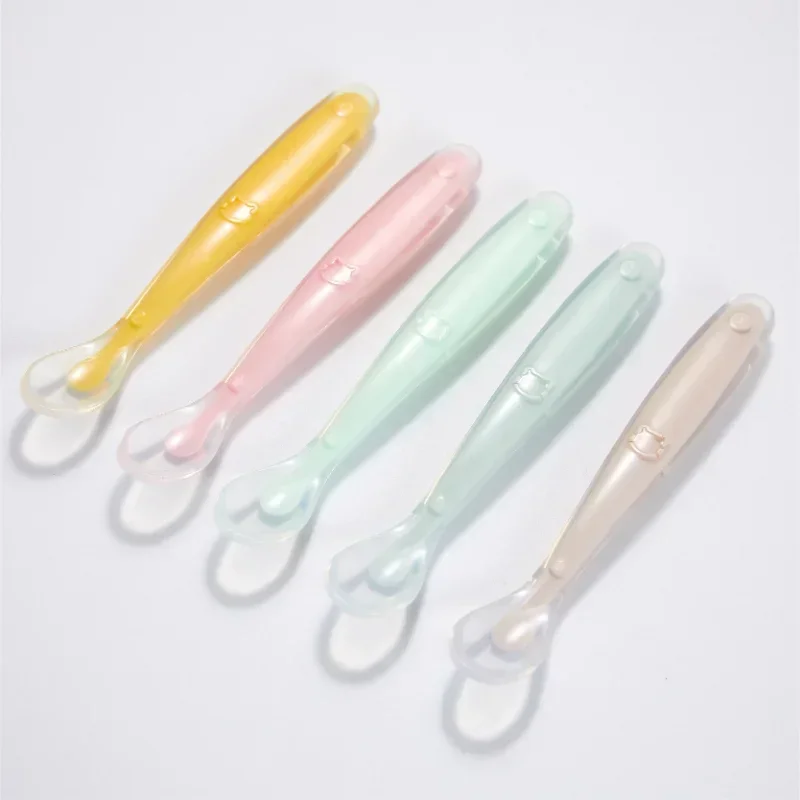 Baby Food Lunch - Soft Silicone Baby Spoon Toddler Complementary