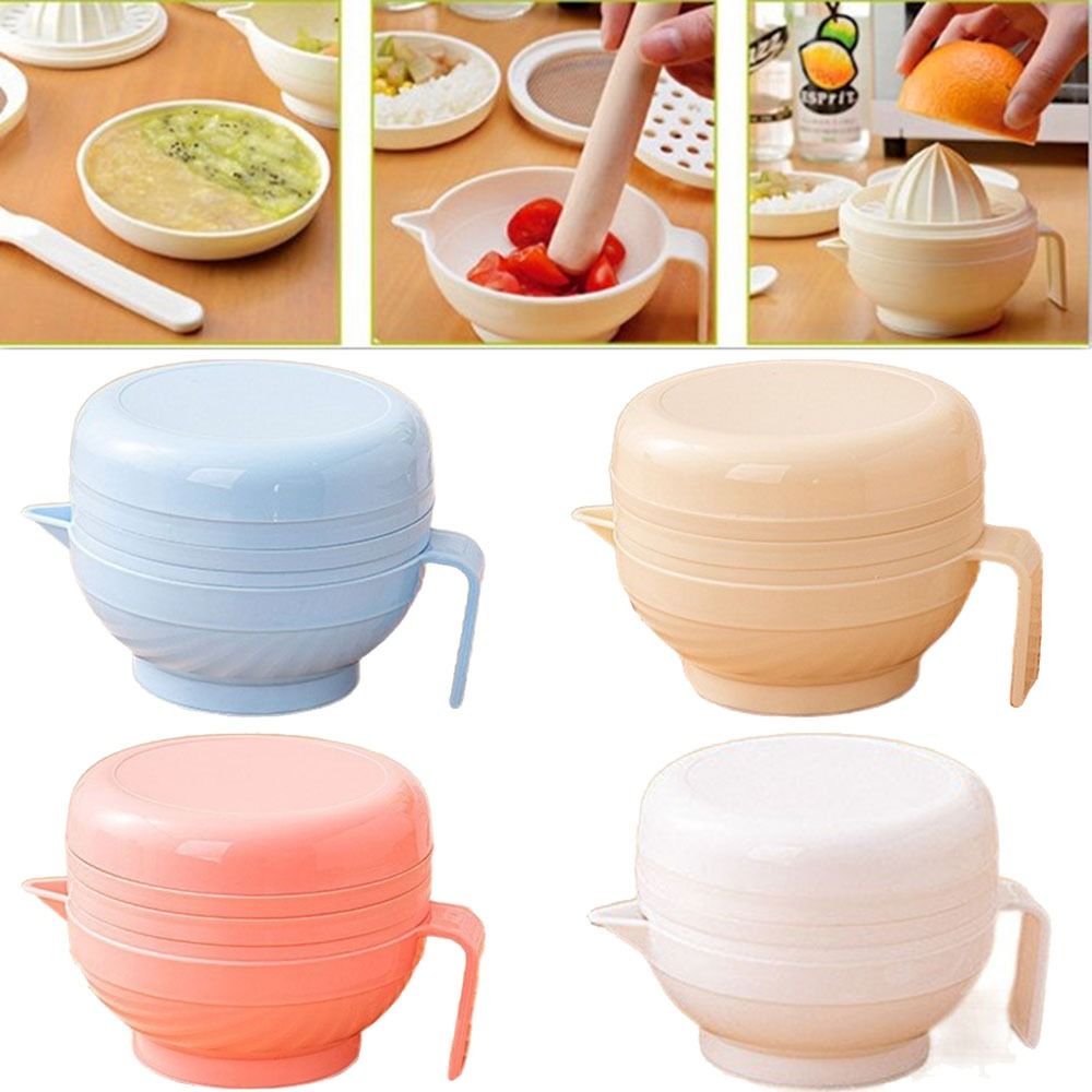 7Pcs Portable Food Grinding Bo - Baby Food Bowl review and price