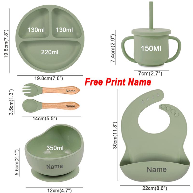 6Pcs Baby Feeding Set Free Per - Baby Food Bowl review and price