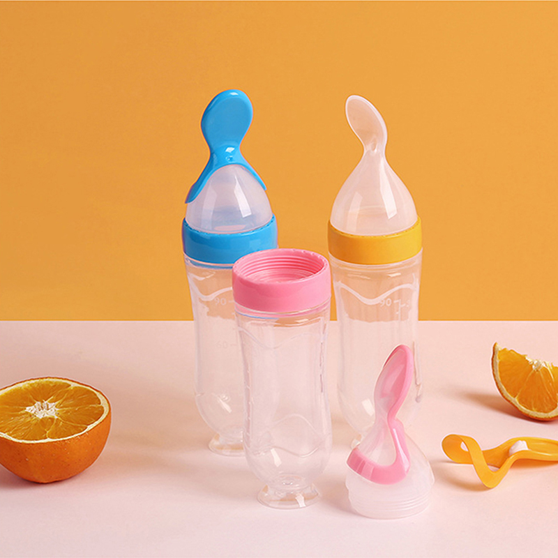 Squeezing Feeding Bottle Silic - Baby Rice Food review and price