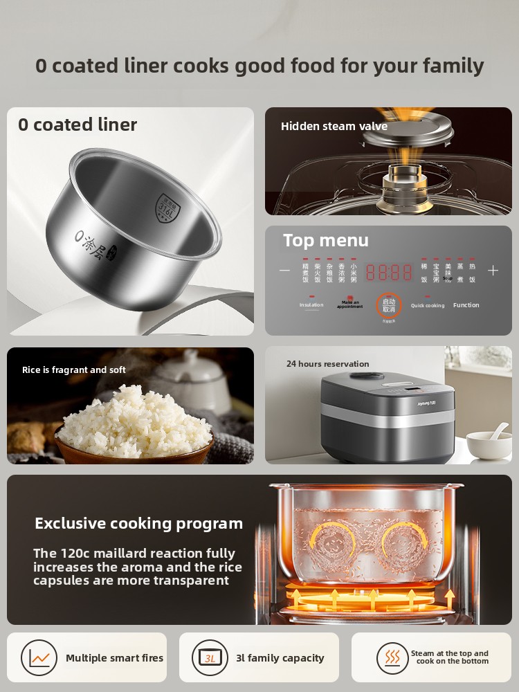0 Coating Uncoated Rice Cooker - Baby Rice Food review and price