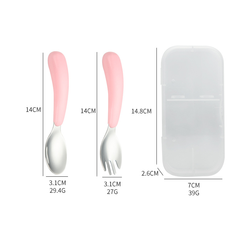 304 Stainless Steel Spoon Fork - Baby Food Lunch review and price