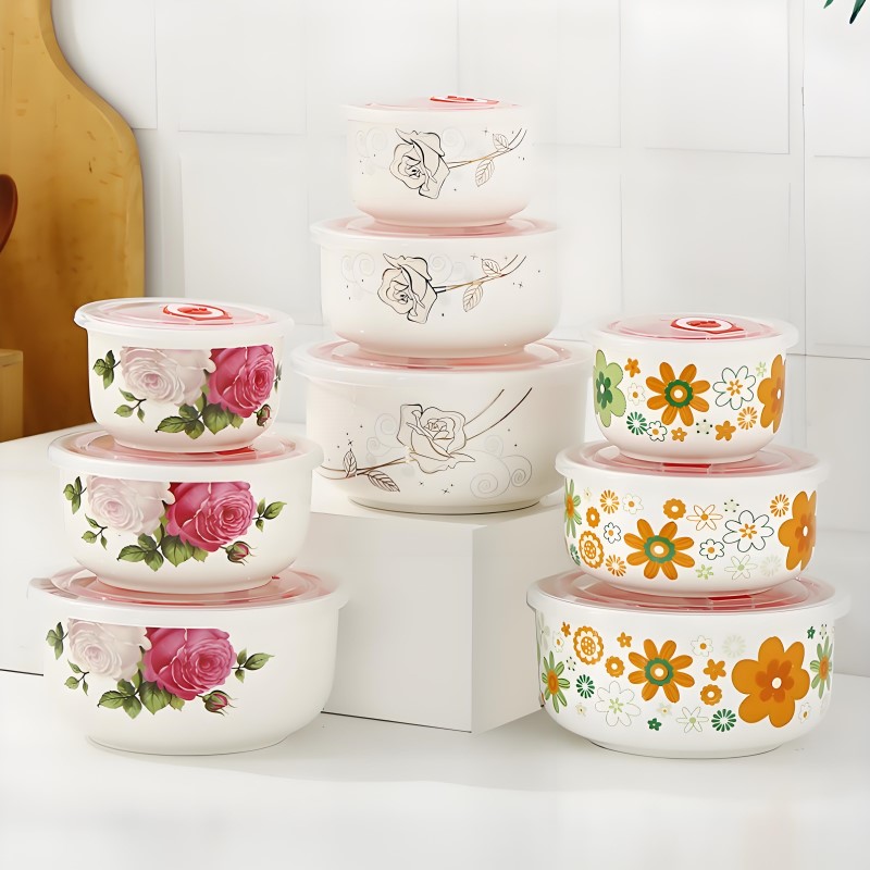 Three-piece set, fine bone chi - Baby Food Bowl review and price