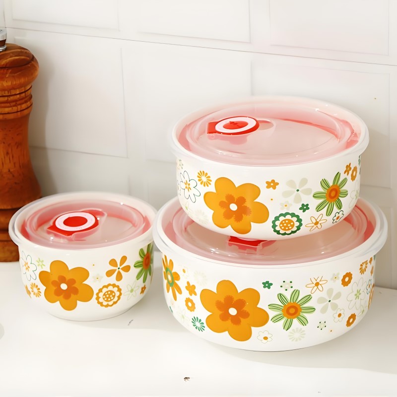 Three-piece set, fine bone chi - Baby Food Bowl review and price