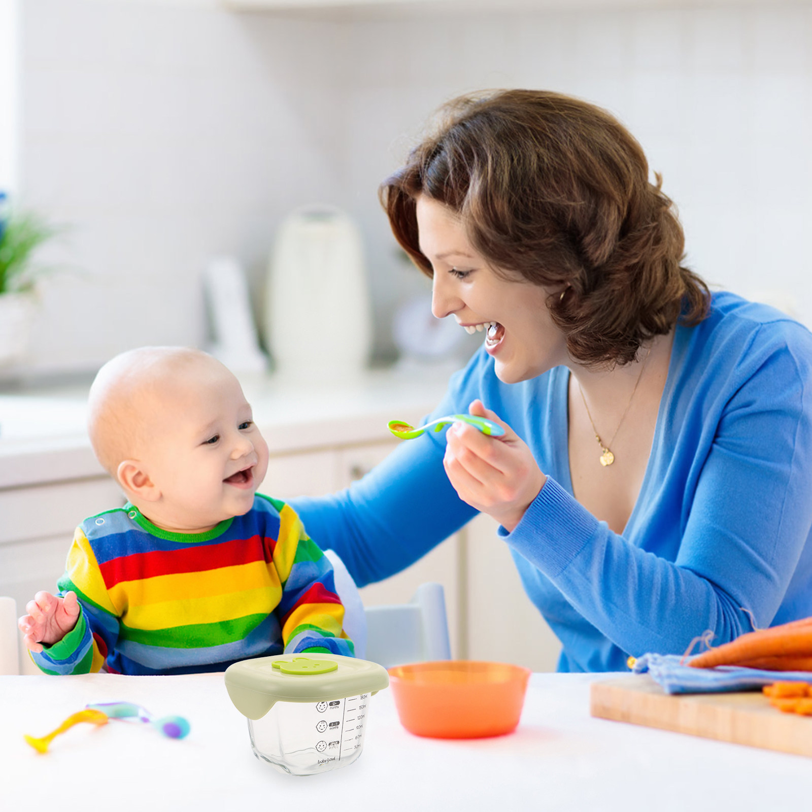 2Pcs Baby Food Storage Contain - Baby Food Lunch review and price