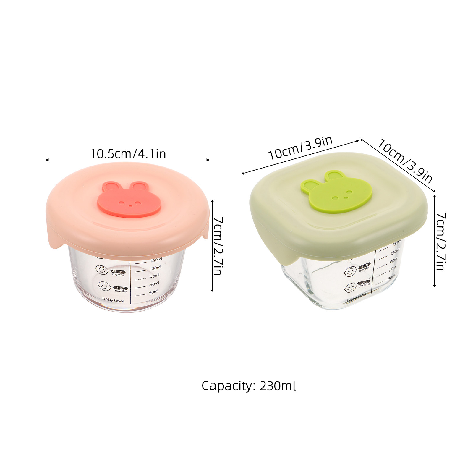 2Pcs Baby Food Storage Contain - Baby Food Lunch review and price