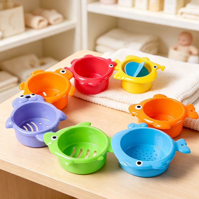 Baby Bath Toys Colorful Stacki - Baby Food Nestum review and price