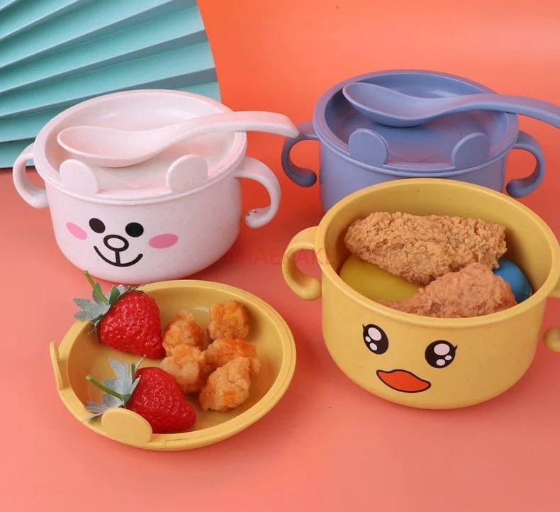 Children's Gift Wheat Straw Ca - Baby Food Bowl review and price