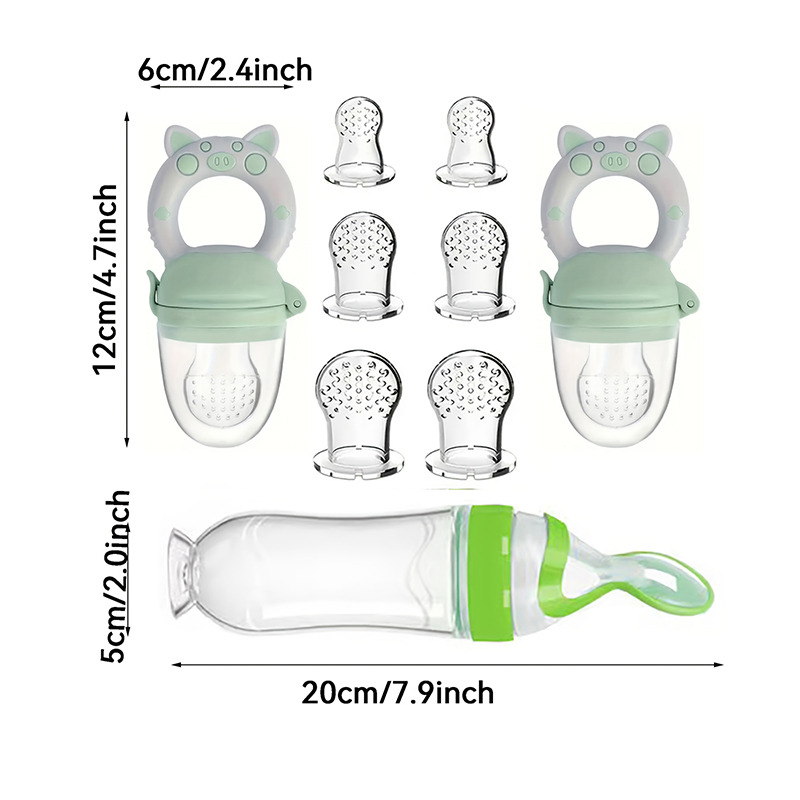 9pcs Feeding Cutlery:1 Silicon - Baby Rice Food review and price