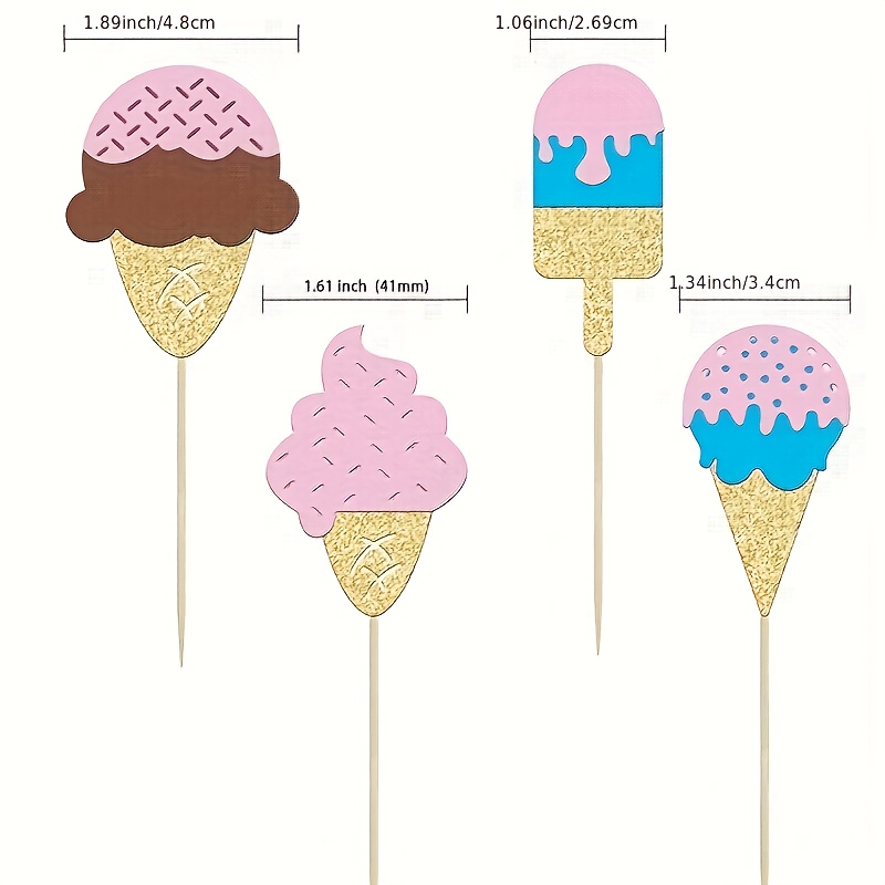 12Pc Glitter Ice Cream Cupcake - Baby Food Dessert review and price
